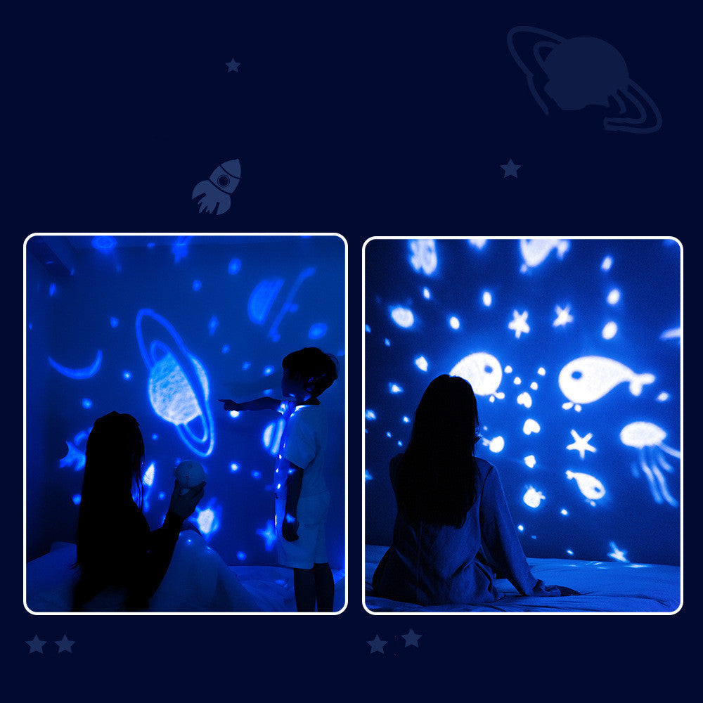 Galaxy Star Projector Starry Sky Night Light Astronaut Lamp Room Decor Gift Child Kids Baby Christmas Spaceman Projection